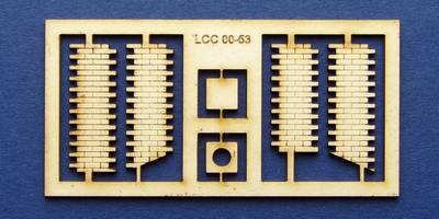 LCC 00-53 OO gauge low angle sloped single chimney kit